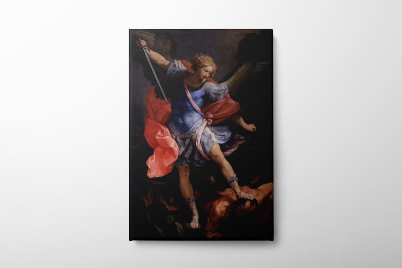 Archangel Michael defeats Satan